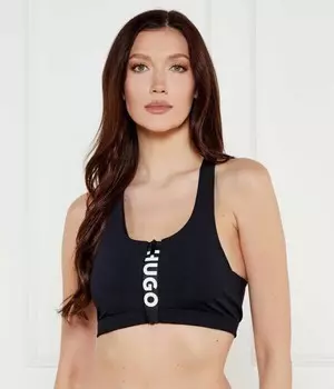 Верх бикини Hugo Bodywear с логотипом, черный