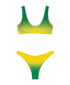 Верх бикини и трусы Americano fix Visionary Dose F**K, мультиколор