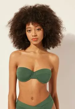 Верх бикини INDONESIA Calzedonia, зеленый