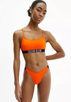 Верх бикини INTENSE POWER Calvin Klein Swimwear, яркий оранжевый