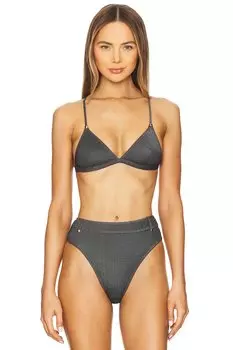Верх бикини из денима Tropic Of C, черный