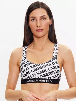 Верх бикини Karl Lagerfeld, белый