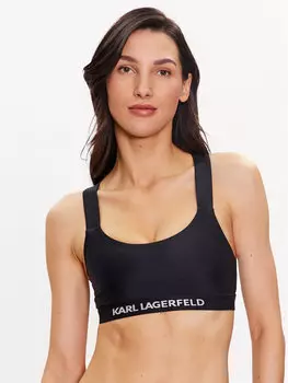 Верх бикини Karl Lagerfeld, черный