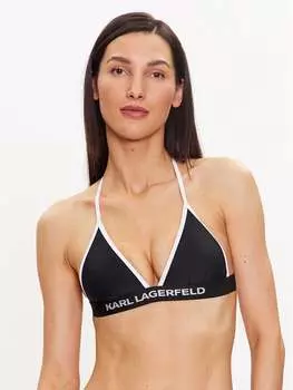 Верх бикини Karl Lagerfeld, черный