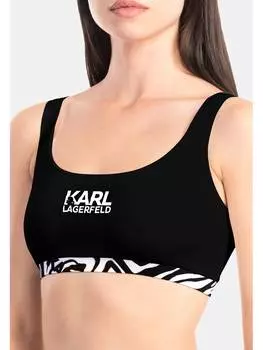 Верх бикини Karl Lagerfeld, черный