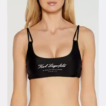 Верх бикини Karl Lagerfeld, черный