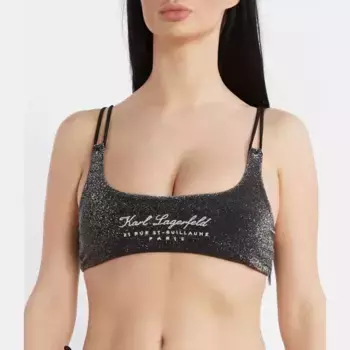 Верх бикини Karl Lagerfeld, черный