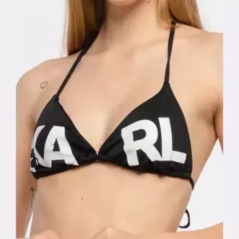 Верх бикини Karl Lagerfeld, черный
