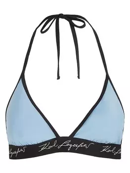 Верх бикини Karl Lagerfeld Oberteil, цвет hellblau/schwarz