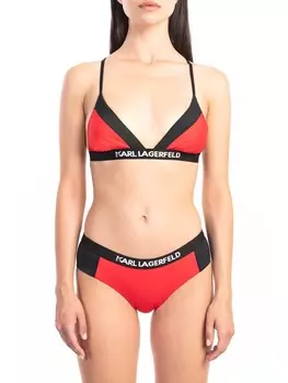Верх бикини Karl Lagerfeld Oberteil, цвет rot/schwarz