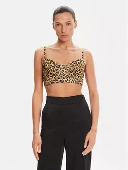 Верх бикини KK324YPL325656 Norma Kamali, коричневый