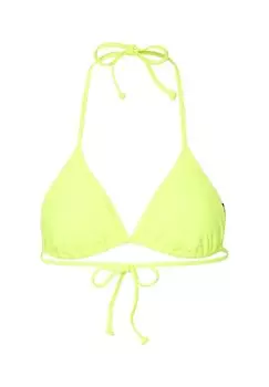 Верх бикини комбинированного треугольного дизайна CHIEMSEE, цвет Neon Yellow