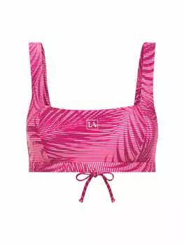 Верх бикини LASCANA ACTIVE, цвет bordeaux/bedruckt