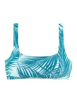 Верх бикини LASCANA ACTIVE, цвет petrol/bedruckt
