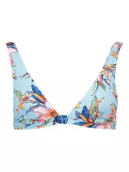 Верх бикини LASCANA Bikini-Oberteil, цвет Hellblau/Bunt
