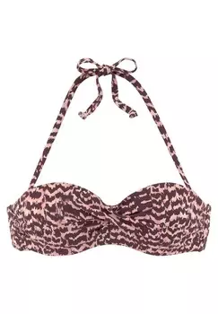 Верх бикини LASCANA, бордовый