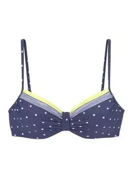 Верх бикини LASCANA, цвет blau/gelb/bedruckt