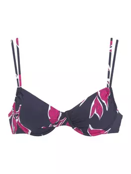 Верх бикини LASCANA, цвет marine/bedruckt