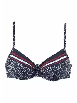 Верх бикини LASCANA, цвет marine/bedruckt