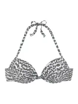 Верх бикини LASCANA, цвет oliv/bedruckt