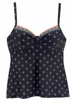 Верх бикини LASCANA, цвет schwarz/bedruckt