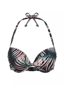 Верх бикини LASCANA, цвет schwarz/bedruckt