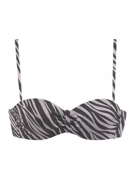 Верх бикини LASCANA, цвет schwarz/bedruckt