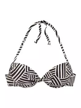 Верх бикини LASCANA, цвет schwarz/creme
