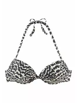 Верх бикини LASCANA, цвет schwarz/creme