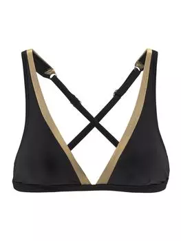 Верх бикини LASCANA, цвет schwarz/goldfarben