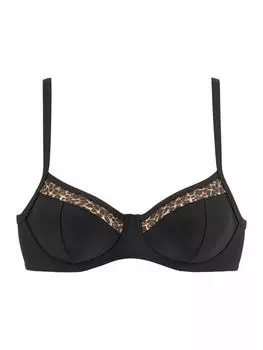 Верх бикини LASCANA, цвет schwarz/leo