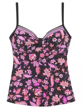 Верх бикини LASCANA, цвет schwarz/pink