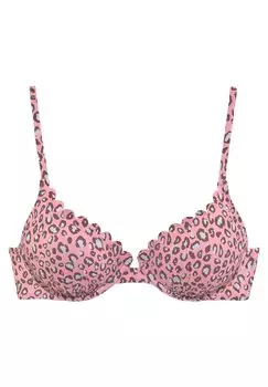 Верх бикини LASCANA, лососевый принт
