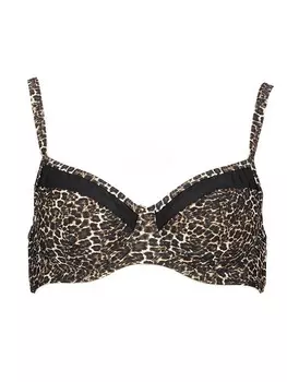 Верх бикини LASCANA Oberteil, цвет beige/schwarz