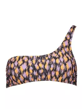 Верх бикини LASCANA Oberteil, цвет schwarz/orange/lila