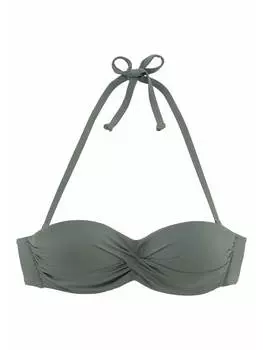 Верх бикини LASCANA, оливковый