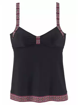 Верх бикини LASCANA Tankini Top, черный