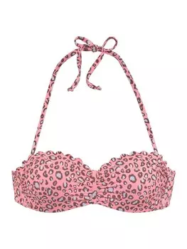 Верх бикини LASCANA Top, цвет lachs-bedruckt