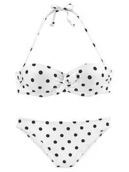 Верх бикини LASCANA Top, цвет wei-schwarz