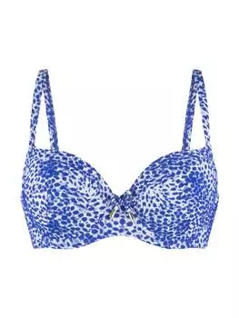 Верх бикини Linga Dore, цвет blau weiss druck