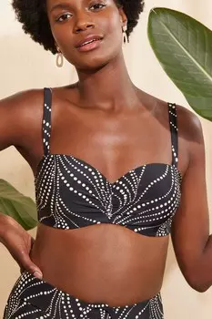 Верх бикини Love & Roses, черный