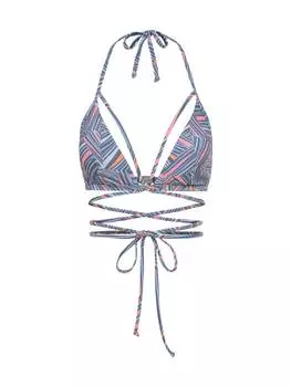 Верх бикини LSCN BY LASCANA, цвет blau bedruckt