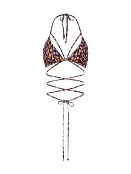 Верх бикини LSCN BY LASCANA, цвет schwarz bedruckt