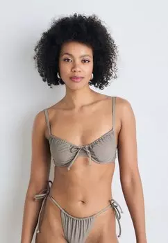 Верх бикини LSCN BY WIRE LASCANA, бежевый