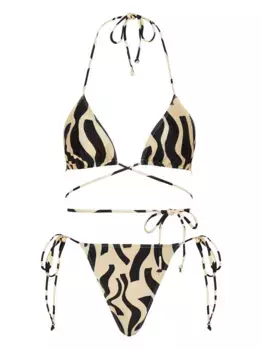 Верх бикини Marzia и плавки бикини Nomi Faithfull the Brand, черный