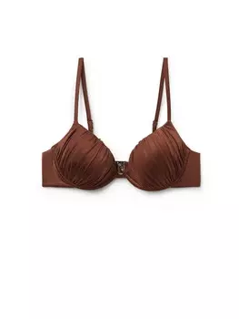 Верх бикини на косточках CALZEDONIA Push-up Bikini Top, коричневый