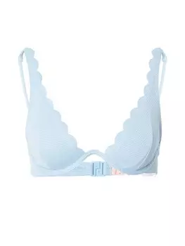 Верх бикини на косточках Hunkemller Triangle Bikini Top, светло-синий