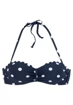 Верх бикини на косточках LASCANA Bandeau Bikini Top, темно-синий