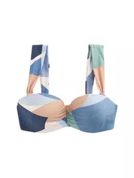Верх бикини на косточках Next Bandeau Bikini Top, синий