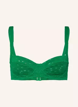 Верх бикини на косточках с нотами ривьеры Watercult, зеленый